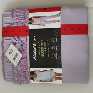 New Eddie Bauer Lavender Pajama Set Size M